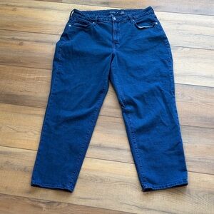 Old Navy Curvy OG Loose Deep Blue High-Rise Jeans Women’s Size 16